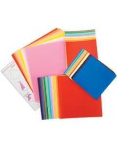 Yasutomo Fold 'Ems Solid Origami Paper 55/Pkg-Assorted Colors & Sizes