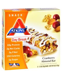 Atkins Day Break Bar Cranberry Almond - 5 Bars