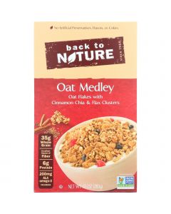 Back To Nature Cereal - Oak Medley - with Cinnamon Clusters - 10 oz - case of 6