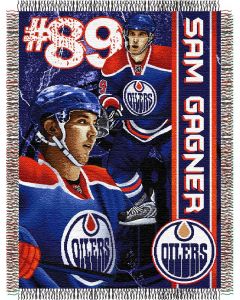 The Northwest Company Sam Gagner - Oilers 48"x 60" Tapestry Throw (NHL) - Sam Gagner - Oilers 48"x 60" Tapestry Throw (NHL)