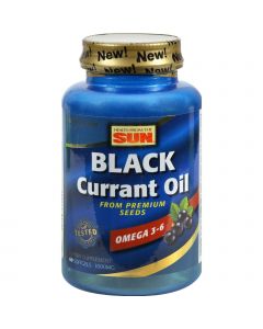 Health From the Sun Black Currant Oil - 1000 mg - 60 Softgels
