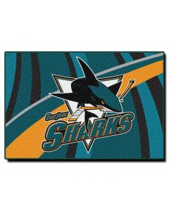 The Northwest Company Sharks 39"x59" Tufted Rug (NHL) - Sharks 39"x59" Tufted Rug (NHL)