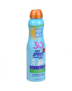 Kiss My Face Sunscreen - Mineral - Continuous Spray - Cool Sport - SPF 30 - 6 oz