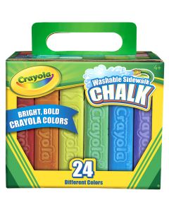 Crayola Washable Sidewalk Chalk-Assorted Colors 24/Pkg