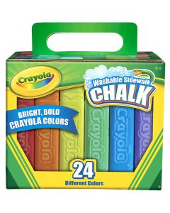 Crayola Washable Sidewalk Chalk-Assorted Colors 24/Pkg