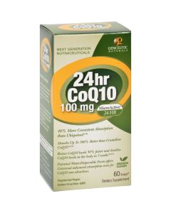 Genceutic Naturals 24 Hour CoQ10 - 100 mg - 60 Vcaps