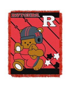 The Northwest Company Rutgers  College Baby 36x46 Triple Woven Jacquard Throw - Fullback Series