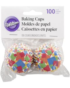 Wilton Mini Baking Cups-Confetti 100/Pkg