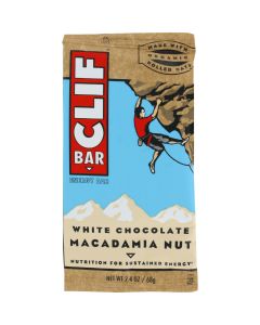 Clif Bar - Organic White Chocolate Macadamia Nut - Case of 12 - 2.4 oz