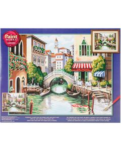 Dimensions Paint Works Paint By Number Kit 20"X16"-Scenic Canal