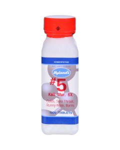 Hyland's Hylands Homeopathic Number 5 Kali Muriaticum 6X - 1000 Tablets