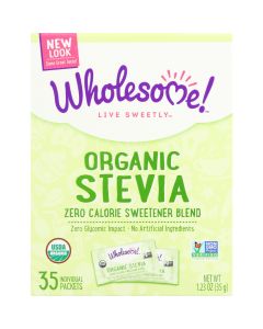 Wholesome Sweeteners Stevia - Organic - 35 count - 1.23 oz - case of 6