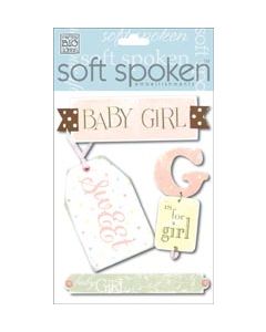 Me & My Big Ideas Soft Spoken Themed Embellishments-Kay - Baby Girl