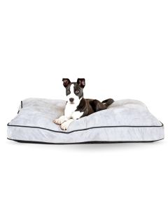 Tufted Pillow Top Pet Bed - K&H Pet Products Ultra Memory Foam Oval Pet Cuddle Nest Blue 13" x 19" x 4"