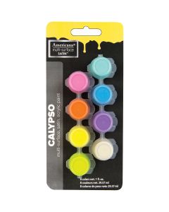 Deco Art Americana Multi-Surface Satin Paint Pots 8/Pkg-Calypso