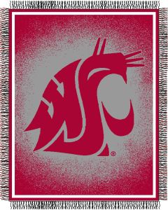 The Northwest Company Washington State "Focus" 48"x60" Triple Woven Jacquard Throw (College) - Washington State "Focus" 48"x60" Triple Woven Jacquard Throw (College)