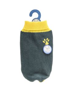 Nandog Pet Gear Stellar Pet Boutique Green & Yellow Turtleneck Sweater-Small
