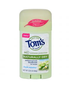 Tom's Of Maine Toms of Maine Deodorant - Naturally Dry - Stick - Fresh Meadow - 2.25 oz - Case of 6