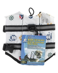 Fido Pet Products Paws Aboard Doggy Life Jacket Extra Small-Nautical Dog