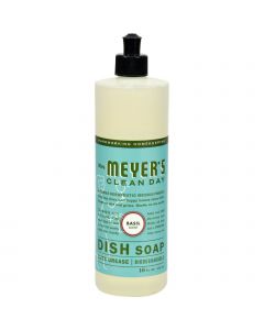 Mrs. Meyer's Liquid Dish Soap - Basil - Case of 6 - 16 oz