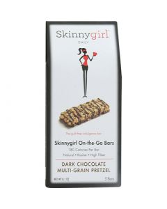 Skinnygirl Daily On-the-Go Bars Dark Chocolate Muli-Grain Pretzel - 5 Bars