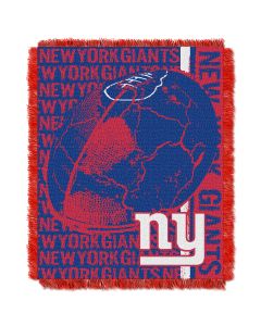 The Northwest Company NY Giants  48x60 Triple Woven Jacquard Throw - Double Play Series