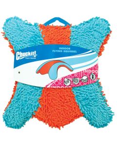 Petmate Chuckit Indoor Squirrel Dog Toy Medium Orange/Blue 9" x 8.5" x 1"