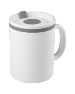 Chicago Metallic Iconic Desk Mug 16oz-White & Gray