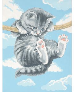 Dimensions Paint Works Paint By Number Kit 9"X12"-Hang On Kitty