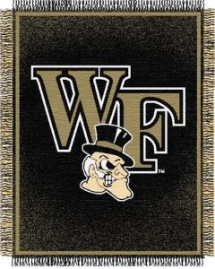 The Northwest Company Wake Forest "Focus" 48"x60" Triple Woven Jacquard Throw (College) - Wake Forest "Focus" 48"x60" Triple Woven Jacquard Throw (College)