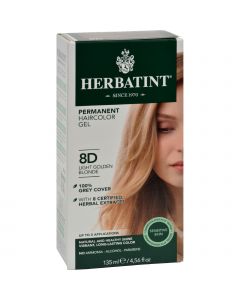 Herbatint Permanent Herbal Haircolour Gel 8D Light Golden Blonde - 135 ml