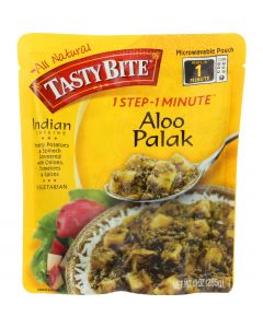 Tasty Bite Entree - Indian Cuisine - Aloo Palak - 10 oz - case of 6