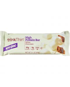 Think Products Thin Bar - White Chocolate - Case of 10 - 2.1 oz