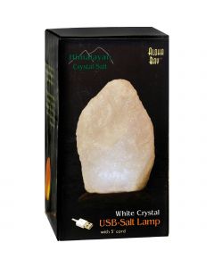 Himalayan Salt Lamp - White USB - 4 in