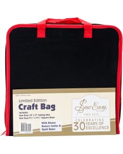 Tacony Corporation NEW! SewEasy Project Carry Case 14.5"X14.5"-Black & Red