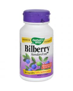 Nature's Way Bilberry Standardized - 80 mg - 90 Capsules
