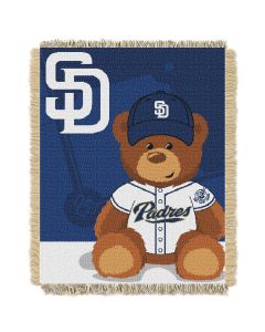 The Northwest Company Padres  Baby 36x46 Triple Woven Jacquard Throw - Field Bear Series