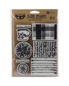 Prima Marketing Finnabair Cling Stamps 6"X7.5"-Tea On Deck