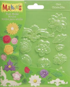 Makin's USA Makin's Clay Push Molds-Floral