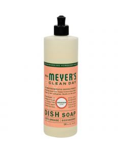 Mrs. Meyer's Liquid Dish Soap - Geranium - Case of 6 - 16 oz