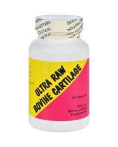 Ultra Glandulars Bovine Cartilage - Raw - 60 Capsules