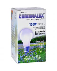 Chromalux Frosted Light Bulb - 150 Watt - 150 Bulb