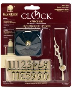 Walnut Hollow Clock 3-Piece Kit-For .375" Surfaces