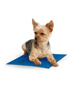 Coolin Pet Pad - K&H Pet Products Cool Bed III Thermoregulating Pet Bed Small Blue 17" x 24" x 0.5"