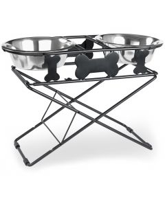 Buddy's Line Multi-Level Adjustable Diner 3-Tiers-Black Wrought Iron