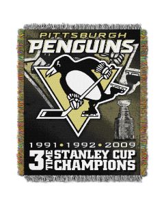 The Northwest Company Penguins  "Commemorative" 48x60 Tapestry Throw