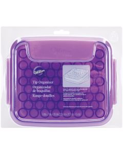 Wilton Tip Organizer-9"X7"X2" Purple & White