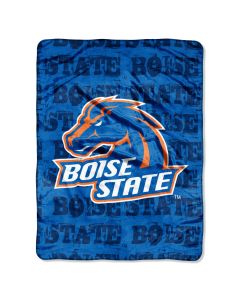 The Northwest Company Boise State Micro Grunge  Micro 46x60 Raschel Throw (College) - Boise State Micro Grunge  Micro 46x60 Raschel Throw (College)