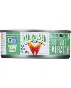 Natural Sea Tuna - White Albacore - No Salt Added - 5 oz - case of 12