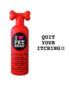 Pet Head Life's an Itch Skin Soothing Shampoo Watermelon 16oz 9" x 3" x 2.5"